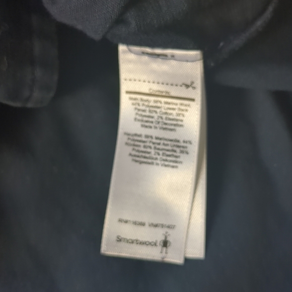 Smartwool Everyday Exploration XS Short Cap Sleeve Button Up Navy Blue Hiking - Picture 9 of 10